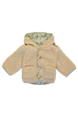 Noppies Unisex Indoor Jacket Gelves reversible - Buttercream Noppies Unisex Indoor Jacket Gelves reversible - Buttercream