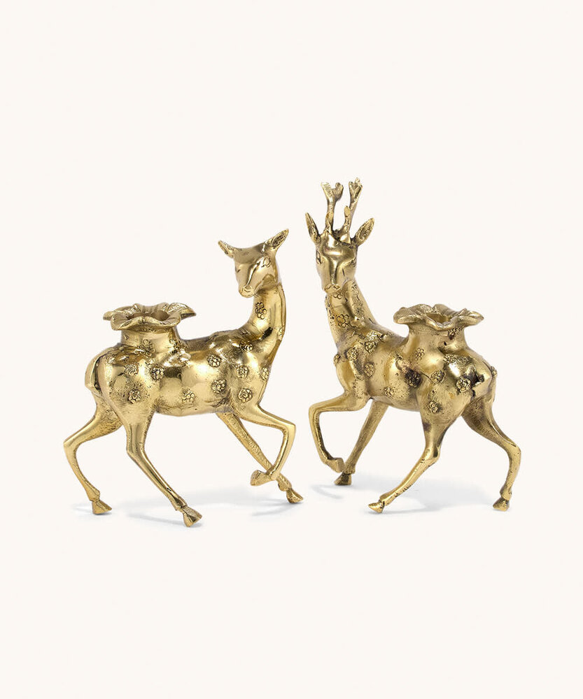 Doing Goods Lovely Deer Candle Holder Set Doing Goods Lovely Deer Candle Holder Set