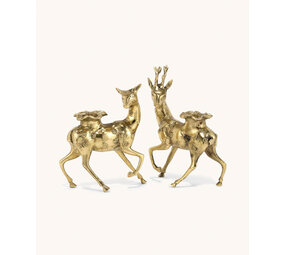 Doing Goods Lovely Deer Candle Holder Set