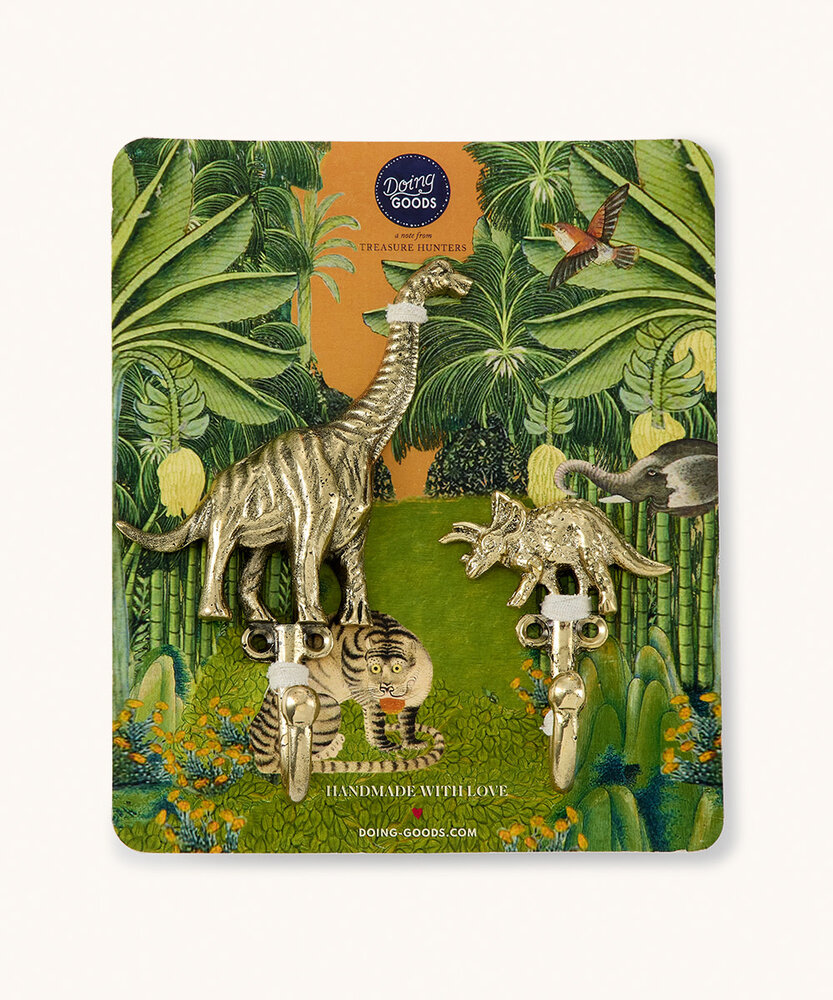 Doing Goods Dean Dinosaur Hook Set Doing Goods Dean Dinosaur Hook Set
