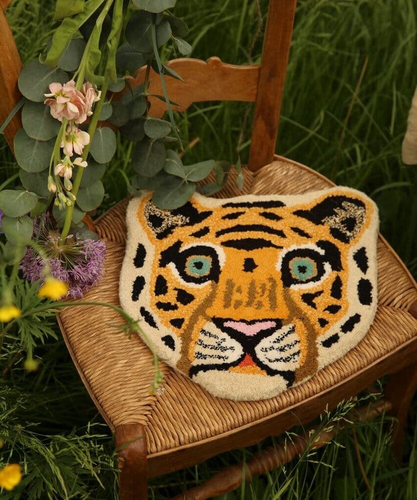 Doing Goods Cloudy Tiger Head Rug Doing Goods Cloudy Tiger Head Rug