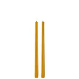 Uyuni LED taper candle 2,3x32,, Smooth, 2-pack Curry Yellow