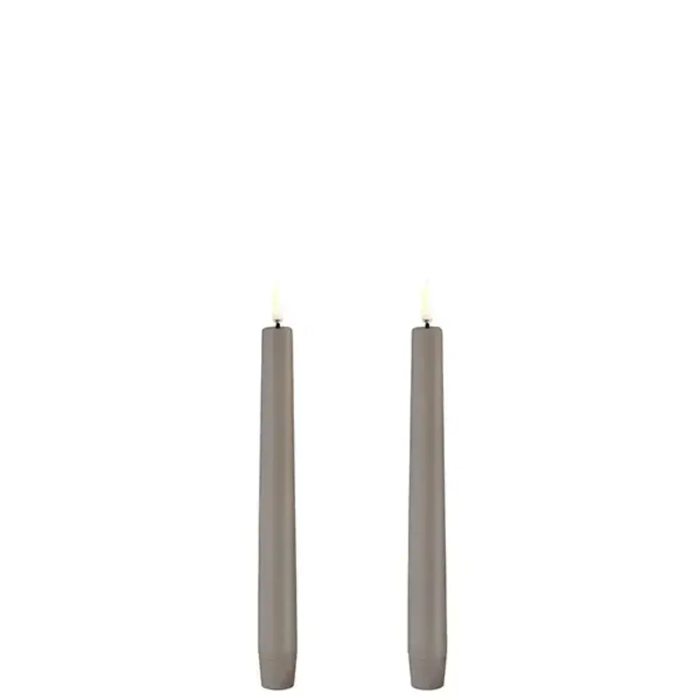 Uyuni LED taper candle 2,3x20 cm, Smooth, 2-pack Sandstone Uyuni LED taper candle 2,3x20 cm, Smooth, 2-pack Sandstone