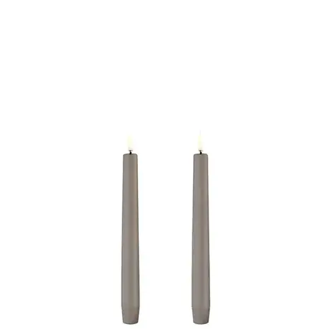 Uyuni LED taper candle 2,3x20 cm, Smooth, 2-pack Sandstone Uyuni LED taper candle 2,3x20 cm, Smooth, 2-pack Sandstone