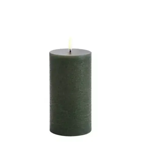 Uyuni LED pillar candle Rustic - 7,8x15 cm  Olive Green Uyuni LED pillar candle Rustic - 7,8x15 cm  Olive Green