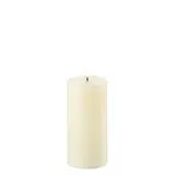 Uyuni LED pillar candle Smooth - 7,8x15 cm - Ivory