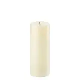 Uyuni LED pillar candle Smooth - 7,8x20 cm - Ivory