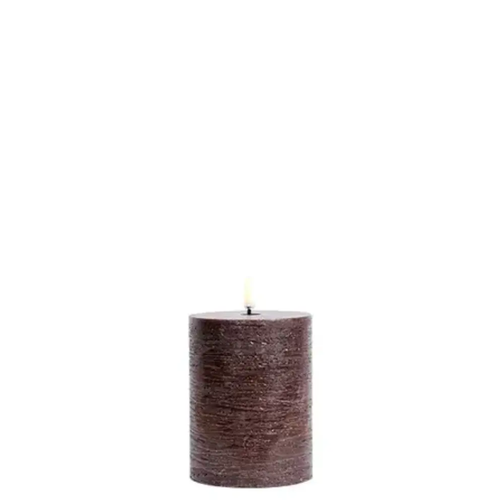 Uyuni LED pillar candle Rustic 7,8x10cm - Brown Uyuni LED pillar candle Rustic 7,8x10cm - Brown