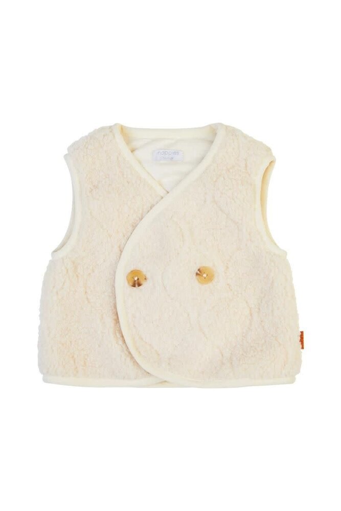 Noppies Girls Gilet Freland sleeveless - Buttercream Noppies Girls Gilet Freland sleeveless - Buttercream