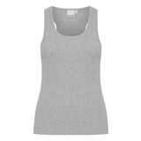 ICHI Top Palmer Rib Box – Grey Melange