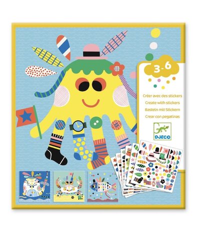 Djeco Collage - zeedieren