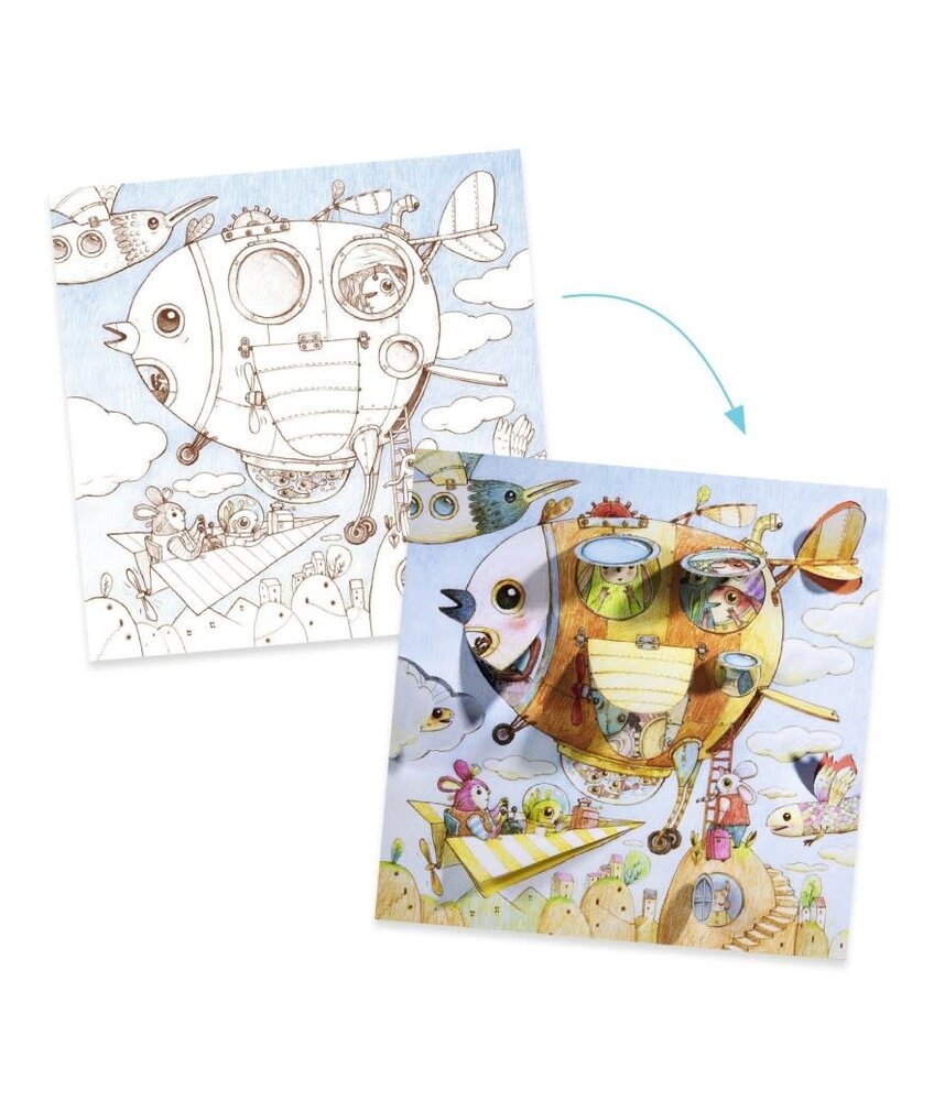 Djeco Kleurplaten met Verrassing Djeco Kleurplaten met Verrassing