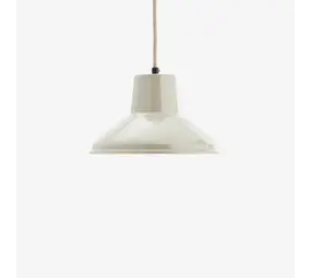Madam Stoltz Emaille hanglamp - taupe