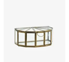 Madam Stoltz Glazen box - half rond