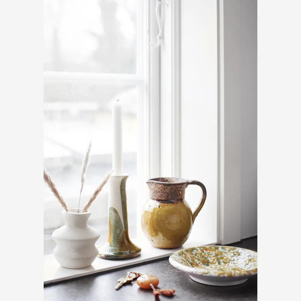 Madam Stoltz Terracotta Kandelaar - streep Madam Stoltz Terracotta Kandelaar - streep