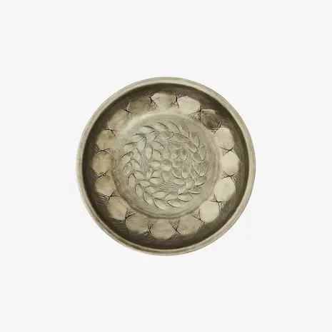 Madam Stoltz Handgehamerde aluminium kom - klein