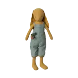 Maileg Konijntje Dusty Yellow - Geruite overall