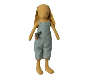 Maileg Konijntje Dusty Yellow - Geruite overall Maileg Konijntje Dusty Yellow - Geruite overall