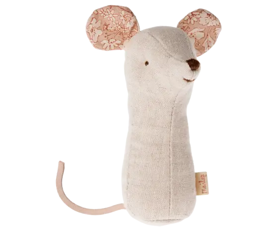 Maileg Rammelaar Muis - Nature Maileg Rammelaar Muis - Nature