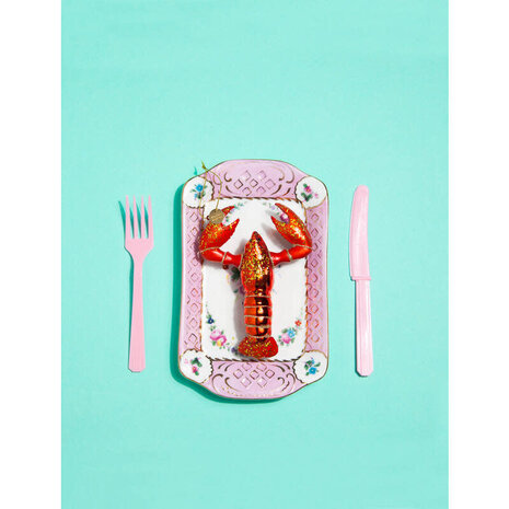 Vondels Ornament glass red lobster