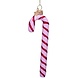 Vondels Ornament glass love pink candy cane