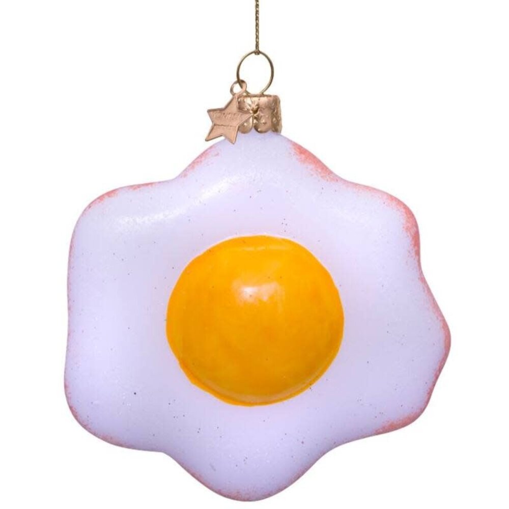 Vondels Ornament glass fried egg