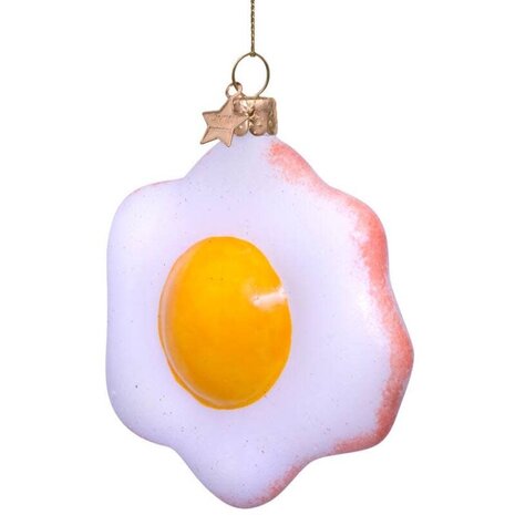 Vondels Ornament glass fried egg