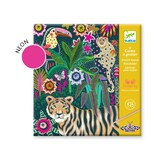 Djeco Kraskaarten in Fluokleur