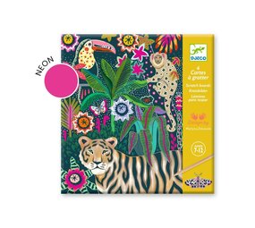 Djeco Kraskaarten in Fluokleur