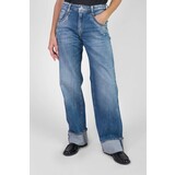 Le Temps des Cerises Jeans 400/28 regular loose Revers high waist destroy - Blue N°3