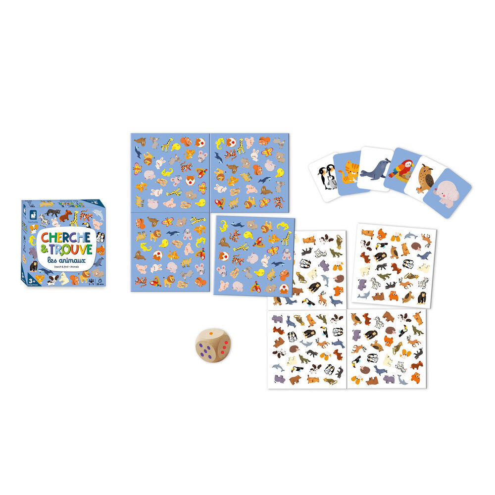 Janod Spel - Zoek en Vind - Dieren Janod Spel - Zoek en Vind - Dieren
