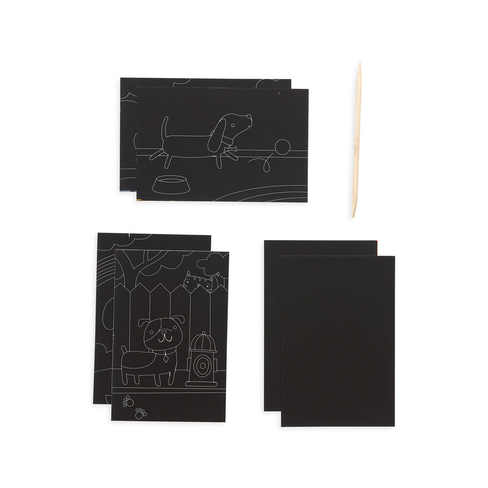 Ooly Mini Scratch & Scribble - Playful Pups