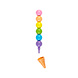 Ooly Rainbow Scoops Stacking Erasable Crayons + Scented Eraser