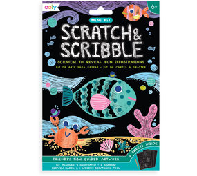 Ooly Mini Scratch & Scribble - Friendly Fish