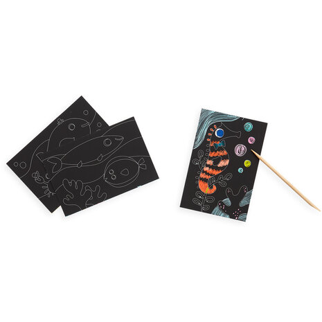 Ooly Mini Scratch & Scribble - Friendly Fish