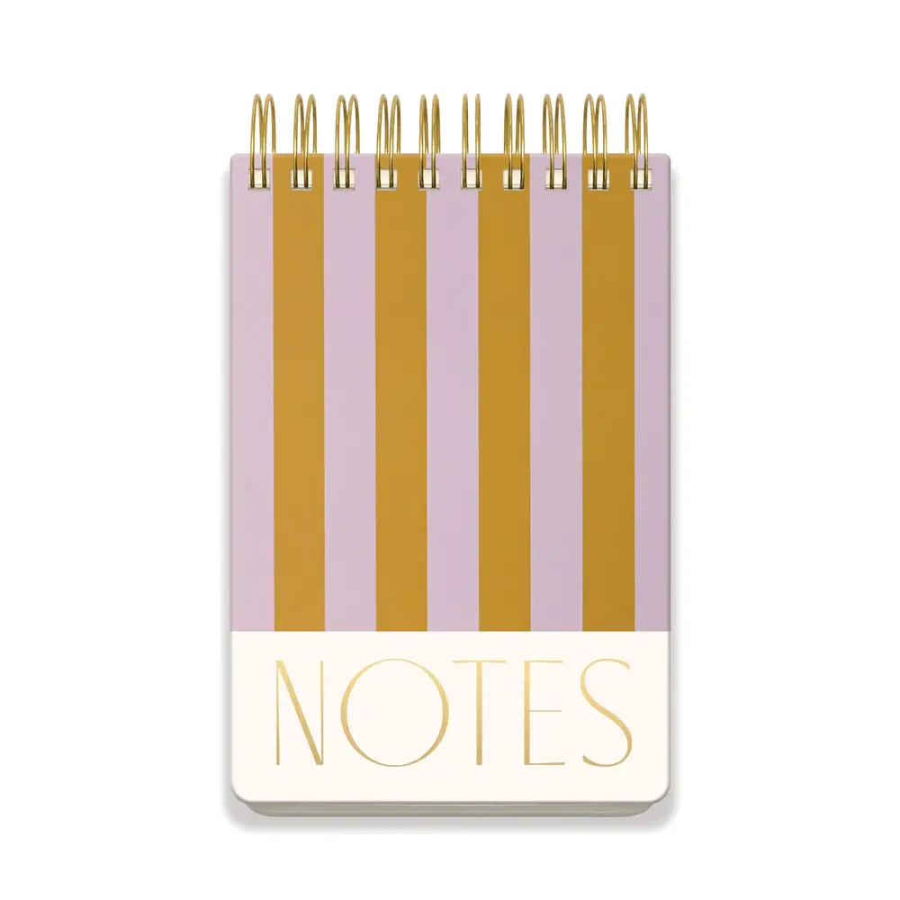 Designworks Ink Large Chunky Notepad Stripes - Lilac/Ochre