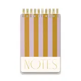 Designworks Ink Large Chunky Notepad Stripes - Lilac/Ochre