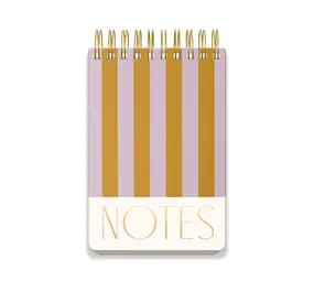Designworks Ink Large Chunky Notepad Stripes - Lilac/Ochre