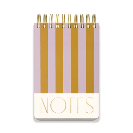 Designworks Ink Large Chunky Notepad Stripes - Lilac/Ochre