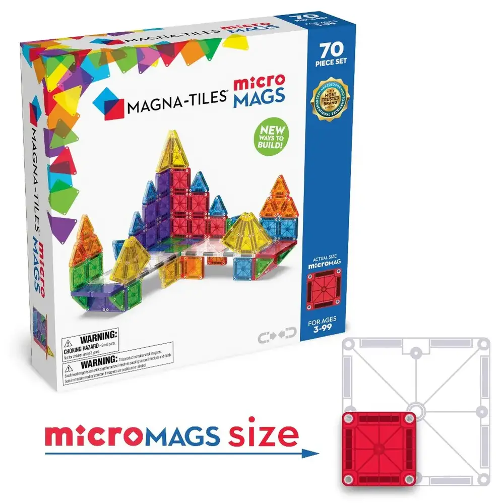 MAGNA-TILES MAGNA-TILES® Micro Mags - 70 stuks MAGNA-TILES MAGNA-TILES® Micro Mags - 70 stuks