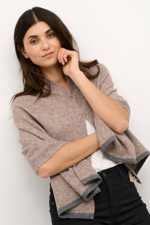 Culture Mag Poncho Scarf – Timber Wolf Melange Culture Mag Poncho Scarf – Timber Wolf Melange