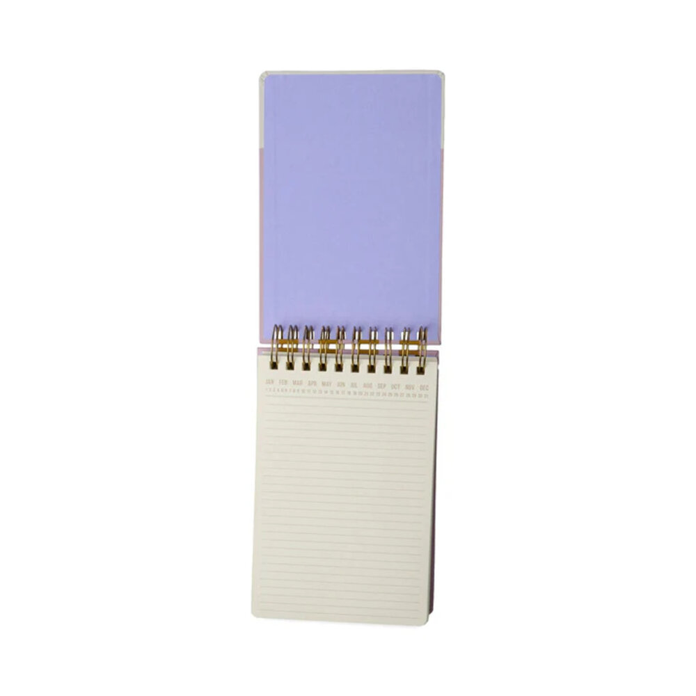 Designworks Ink Large Chunky Notepad Stripes - Lilac/Ochre
