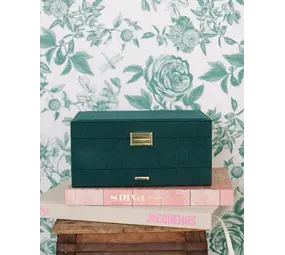 Maison Scarlett Sieradendoos Denise - Corduroy Groen