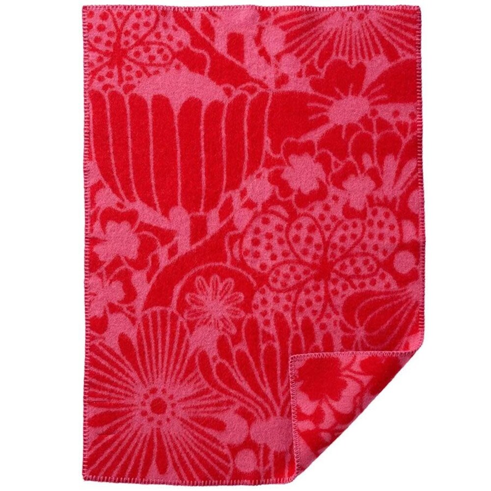 Klippan Wiegdeken Clover - red Klippan Wiegdeken Clover - red