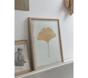 Tinystories Gingko Biloba in eikenhouten lijst - 30x40 cm