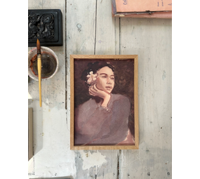 Tinystories Frangipani-Flower in lijst - 30 x 40cm