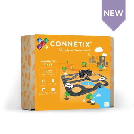 Connetix CONNETIX - Creative Roads Pack 48 pc Connetix CONNETIX - Creative Roads Pack 48 pc