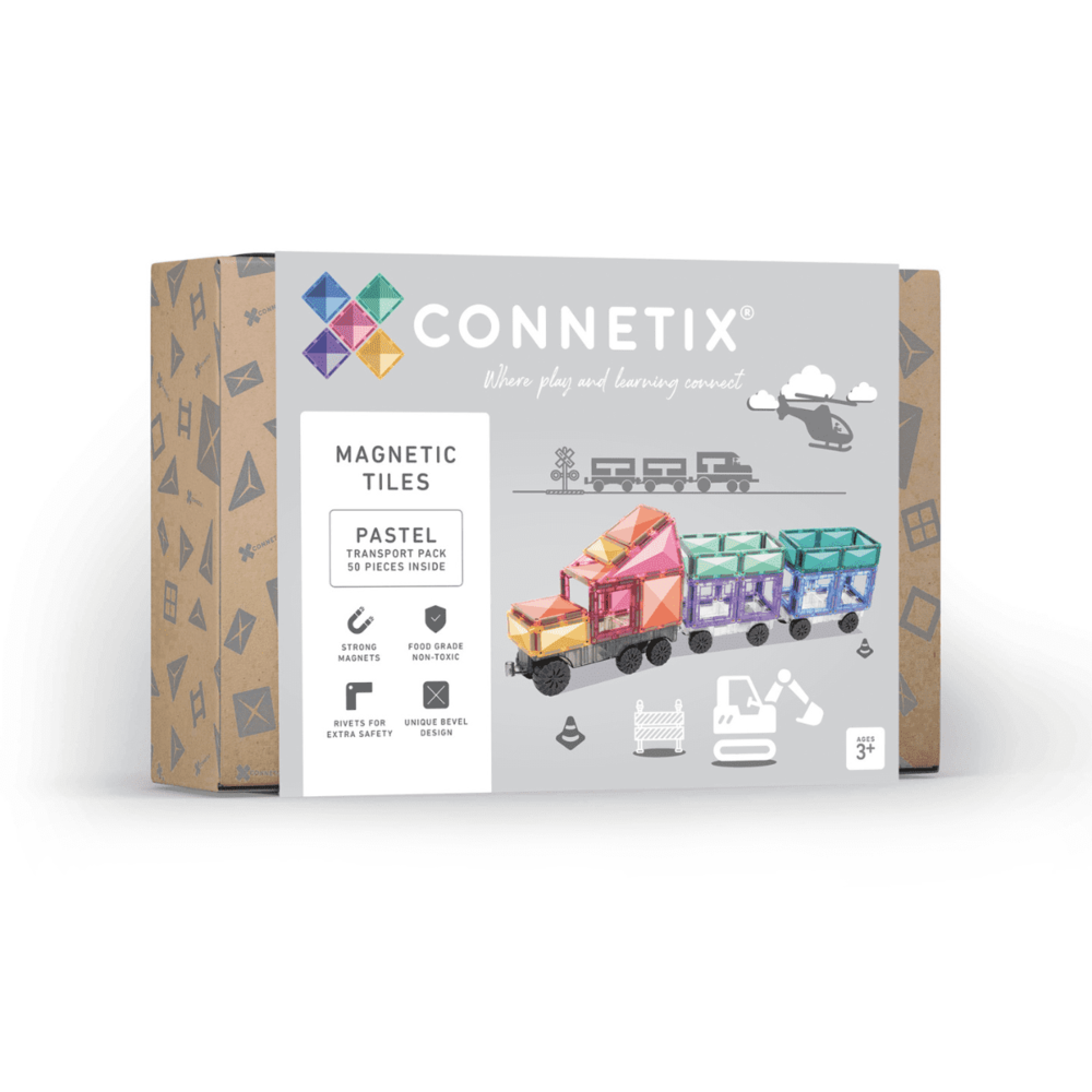 Connetix Pastel Transport Pack 50 pc