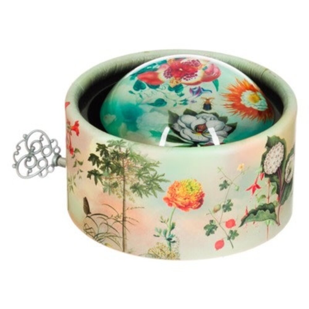 Mechato Muziekdoos Presse-Papiers - Bloemen