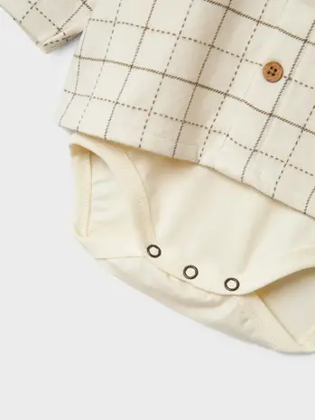 Lil' Atelier Ramos LS Body Shirt - Turtledove Lil' Atelier Ramos LS Body Shirt - Turtledove